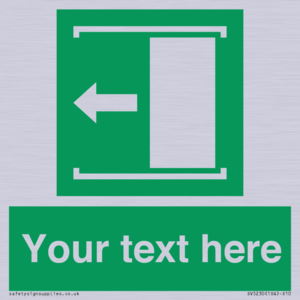 Custom Slide to Open Sign